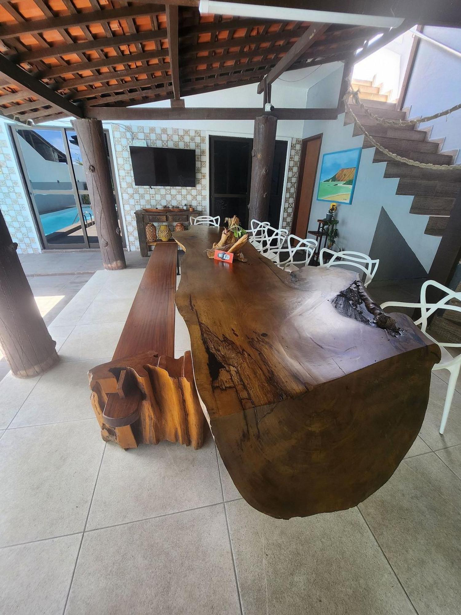 Casa Encantadora Com Piscina,prainha E Casa de férias